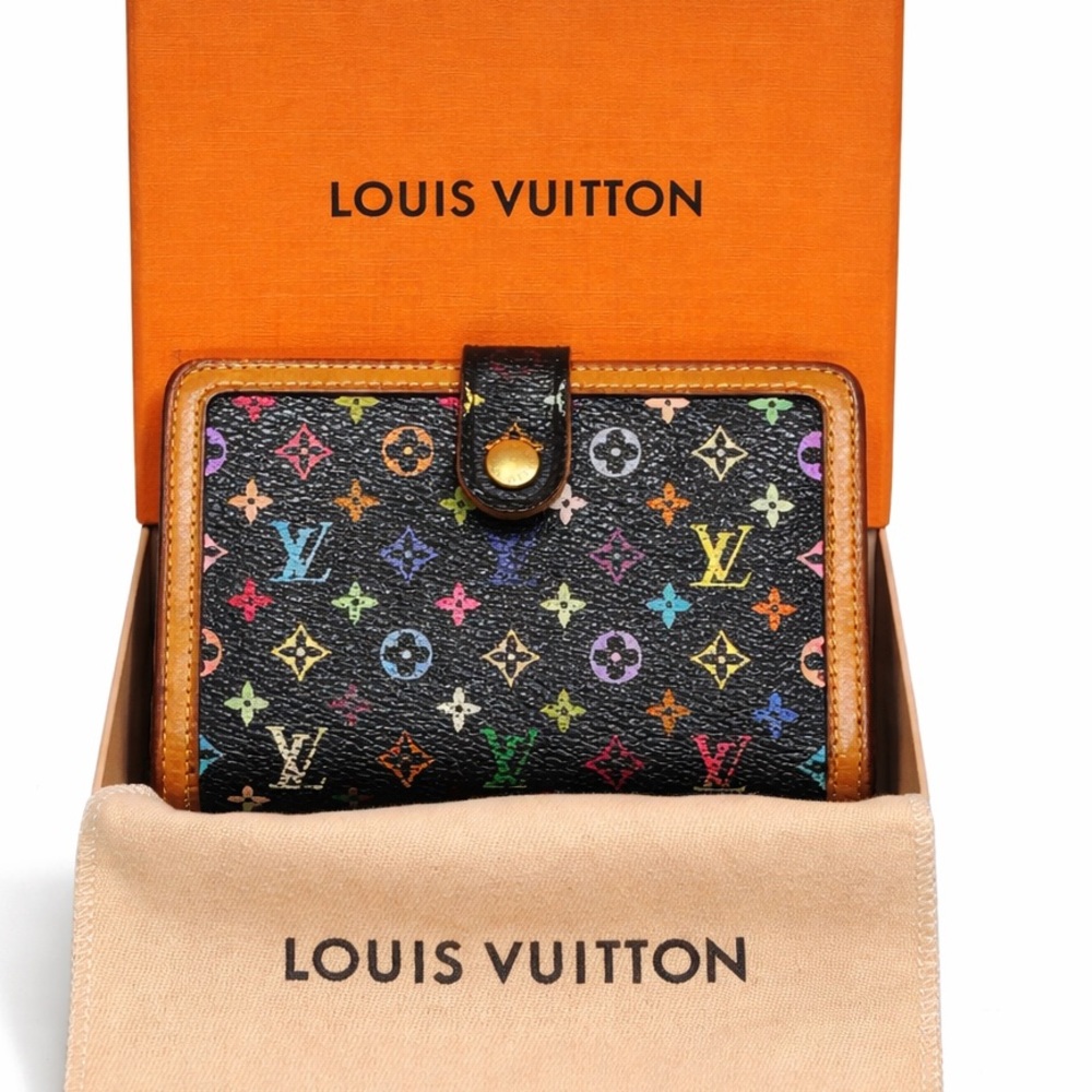 Louis Vuitton Takashi Murakami Monogram Portefeuille Viennois Kisslock Wallet - Picture 1 of 16